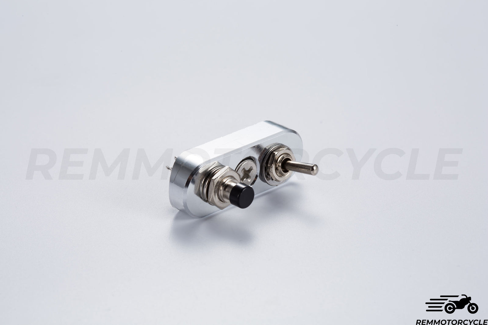 Commodo moto vintage à intégrer au Guidon Chrome ou Noir