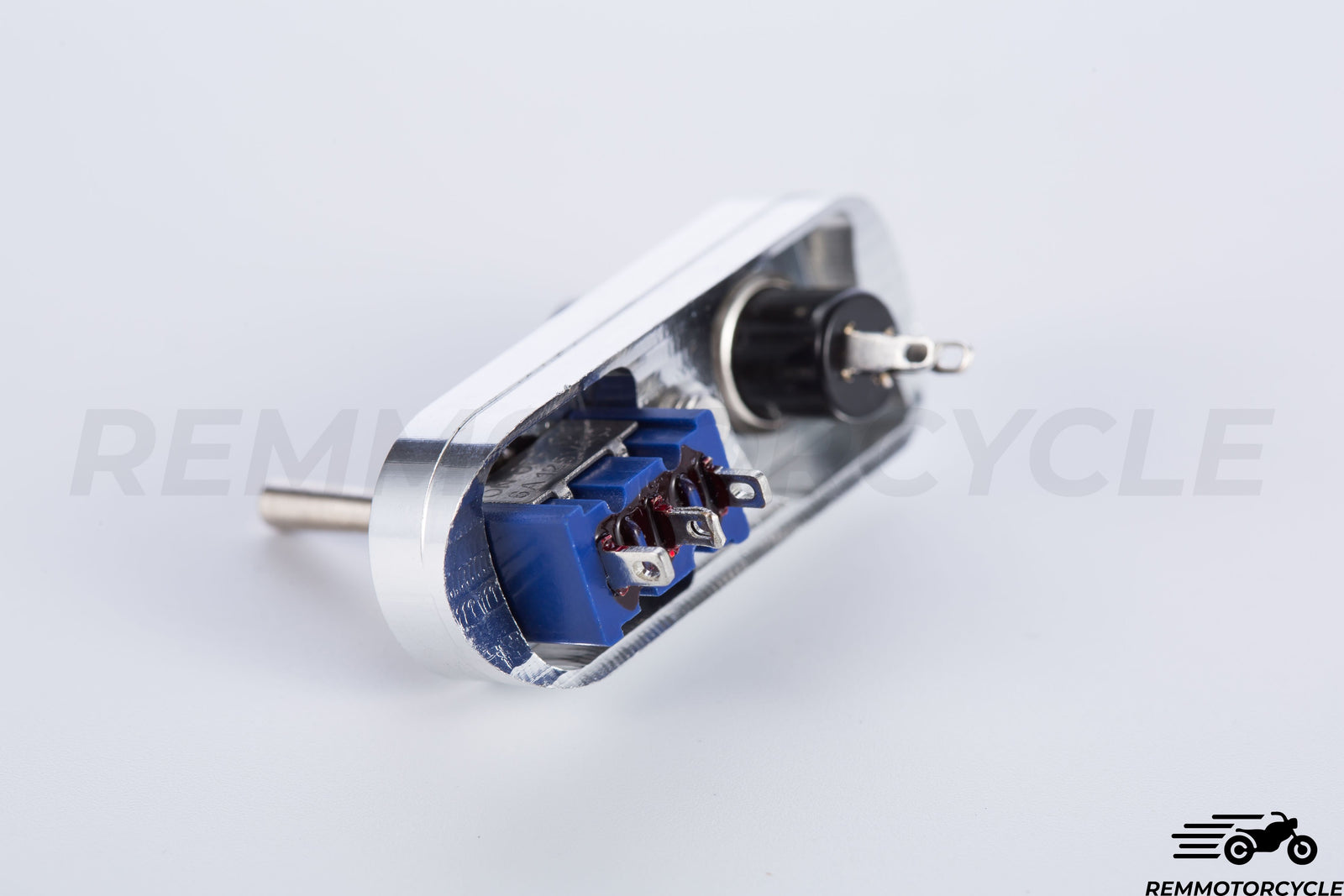 Commodo moto vintage à intégrer au Guidon Chrome ou Noir