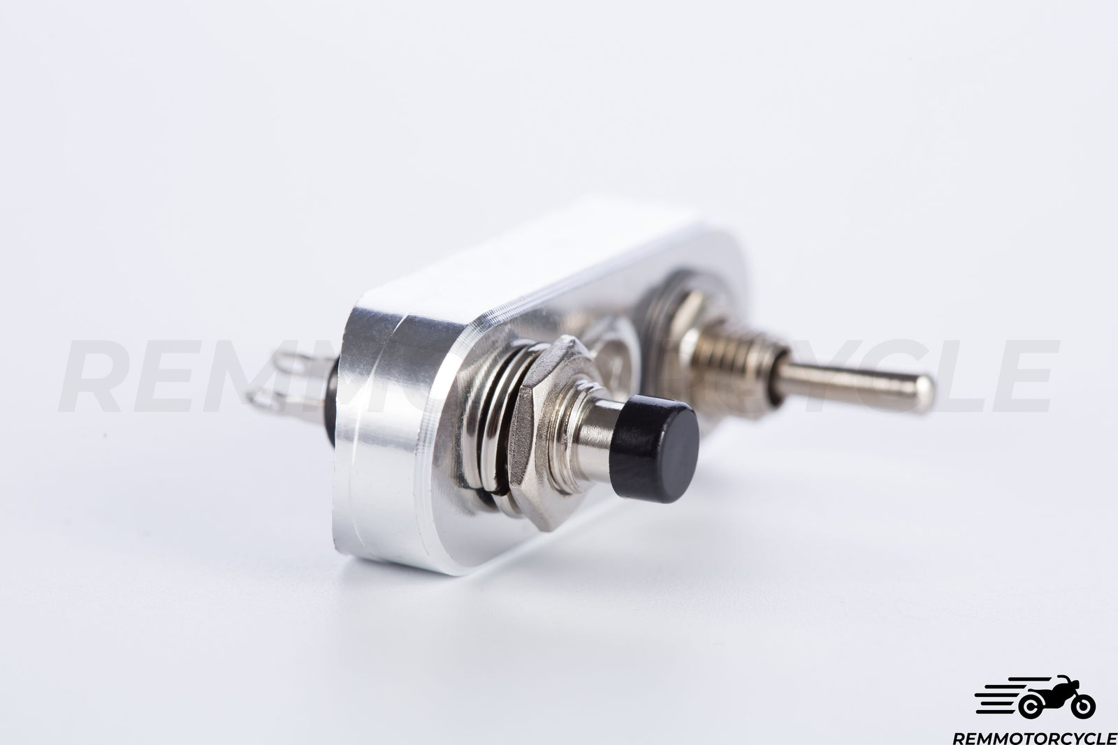 Commodo moto vintage à intégrer au Guidon Chrome ou Noir