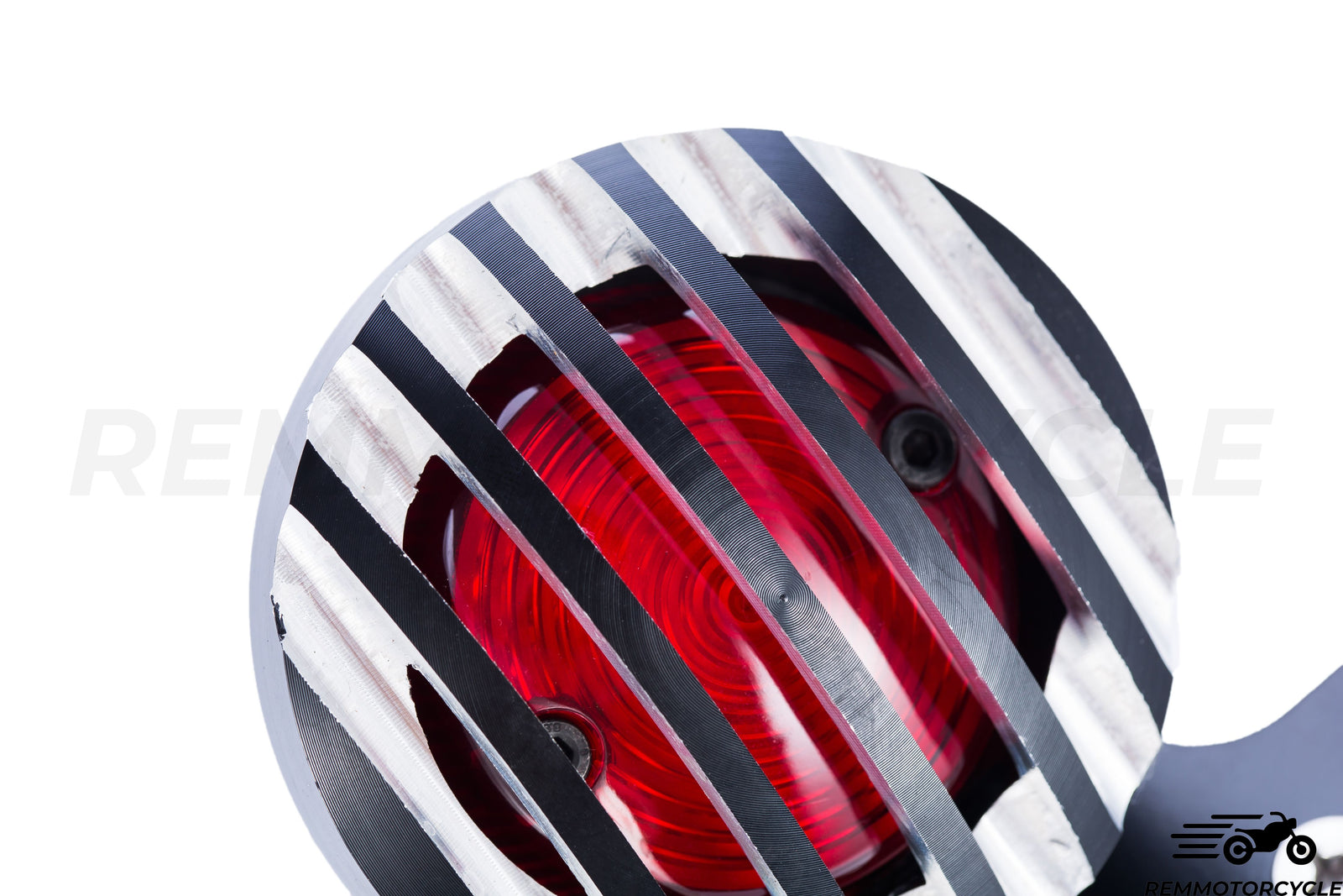 Rear light grid 2 CNC silver/black