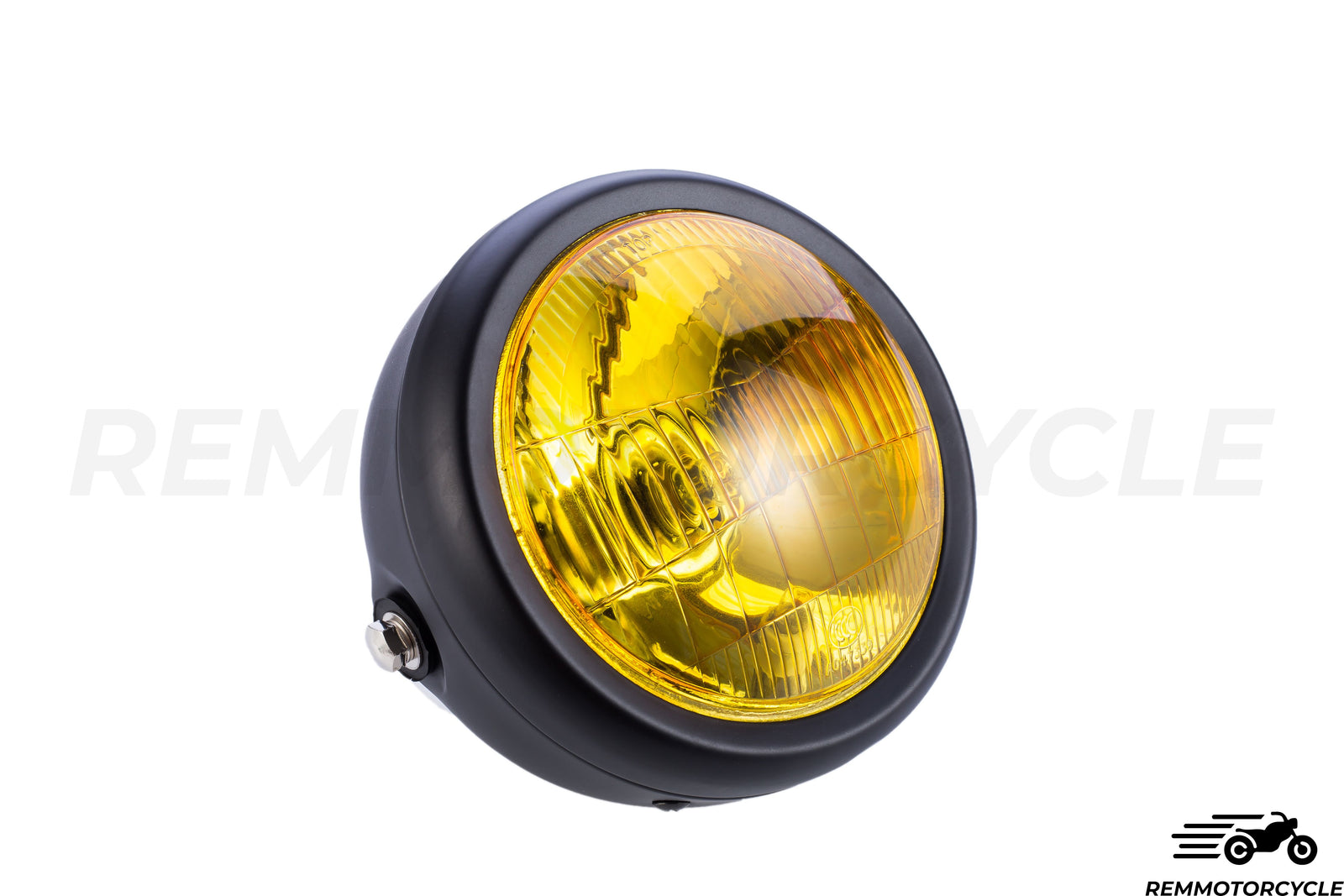 Lampu scrambler vintaj dengan grid
