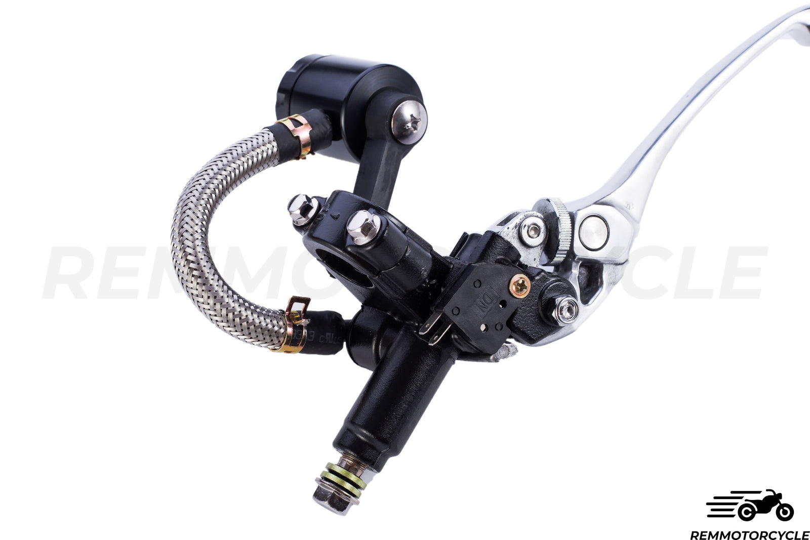 Ensemble Levier de frein moto et levier Embrayage Moto Vintage RACING Noir/Gris 22 mm