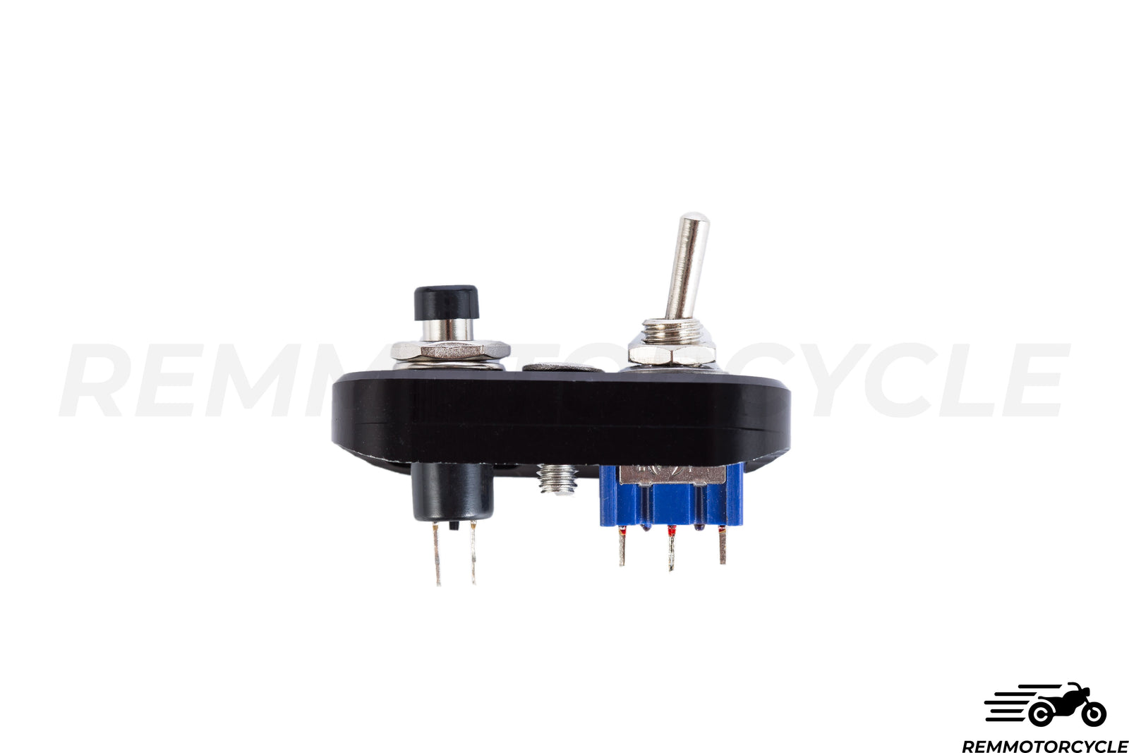 Commodo moto vintage à intégrer au Guidon Chrome ou Noir