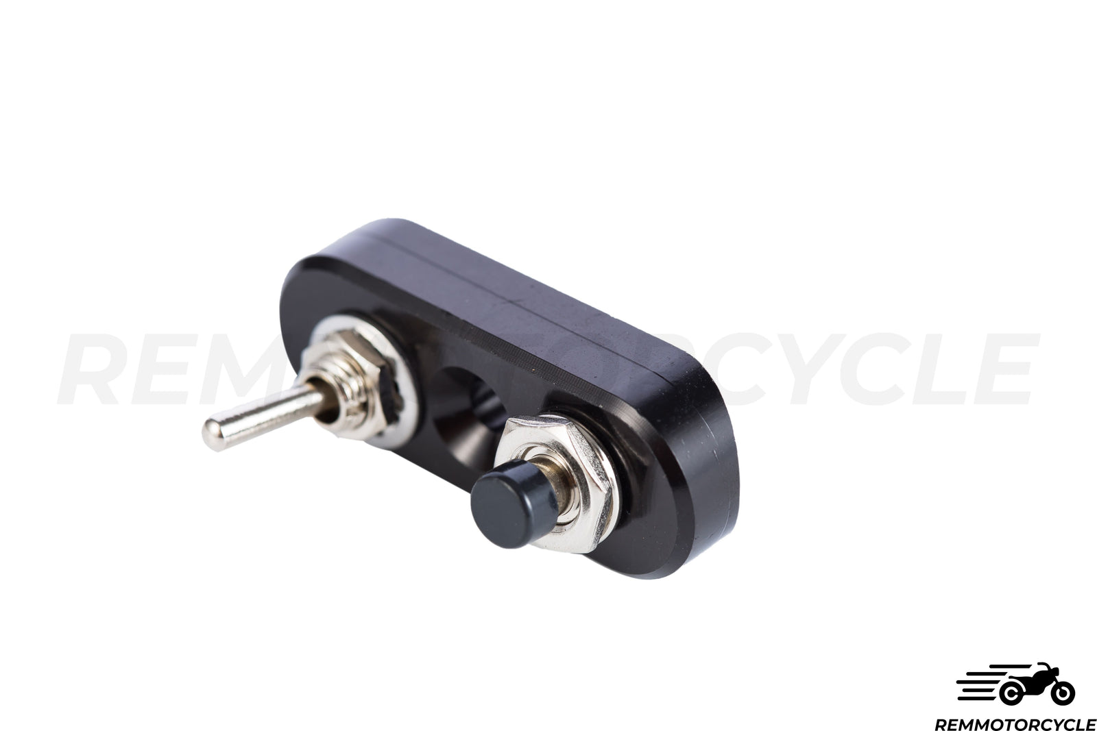 Commodo moto vintage à intégrer au Guidon Chrome ou Noir