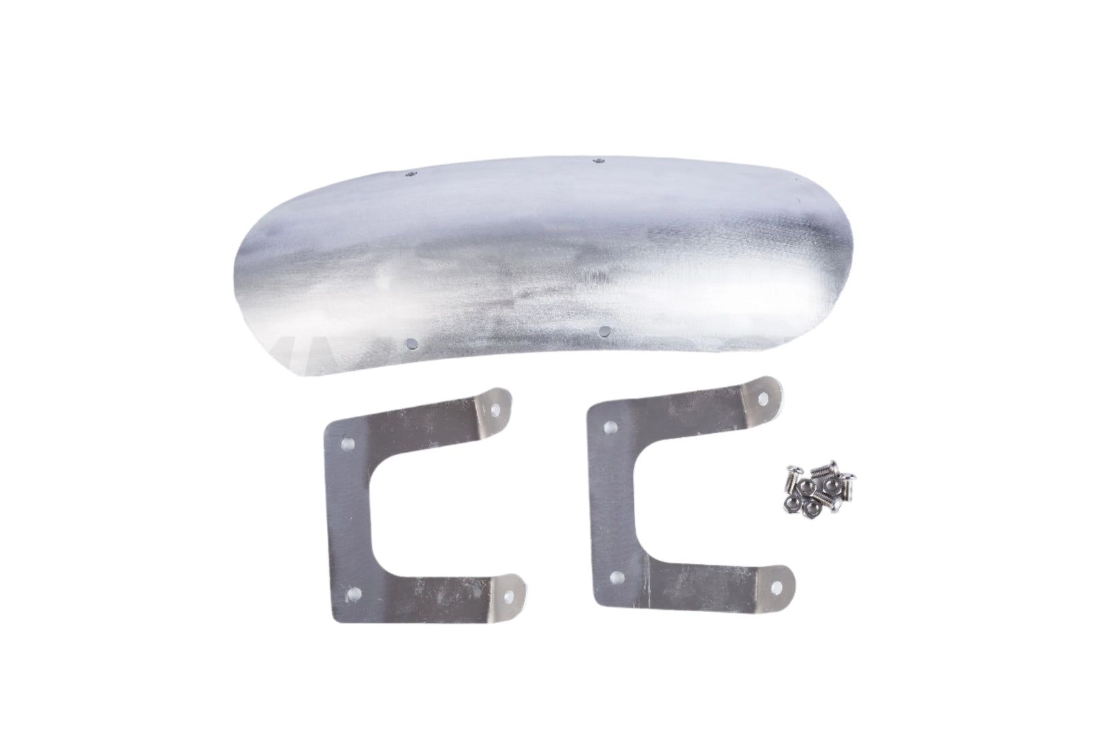 Aluminum front fender 11 x 34 cm with supports