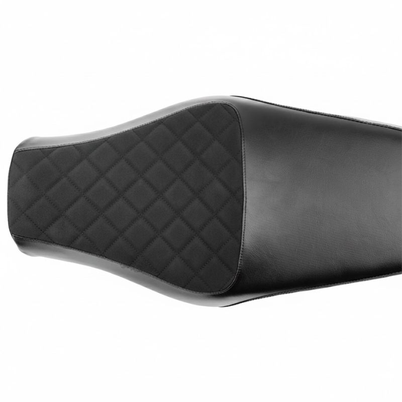 Selle abaissée noire à surpiqûres losange pour Honda GB350 / CB350 – Confort & Style