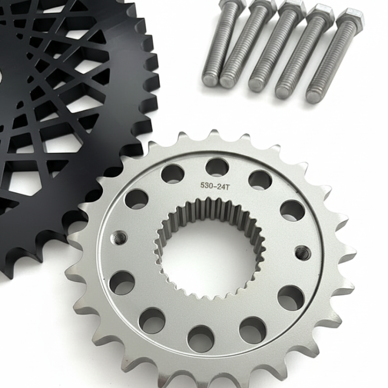 Kit conversion transmission chaîne 24/53 pour Harley Softail et Dyna 2008–2025