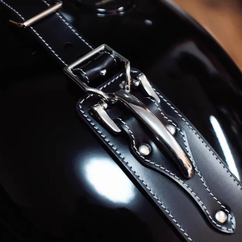 Bande cuir protection de réservoir Triumph T100 T120