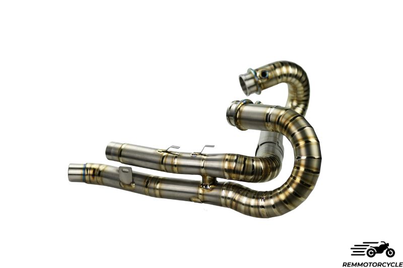 Collecteur demi-ligne d'échappement titane Triumph Scrambler 1200
