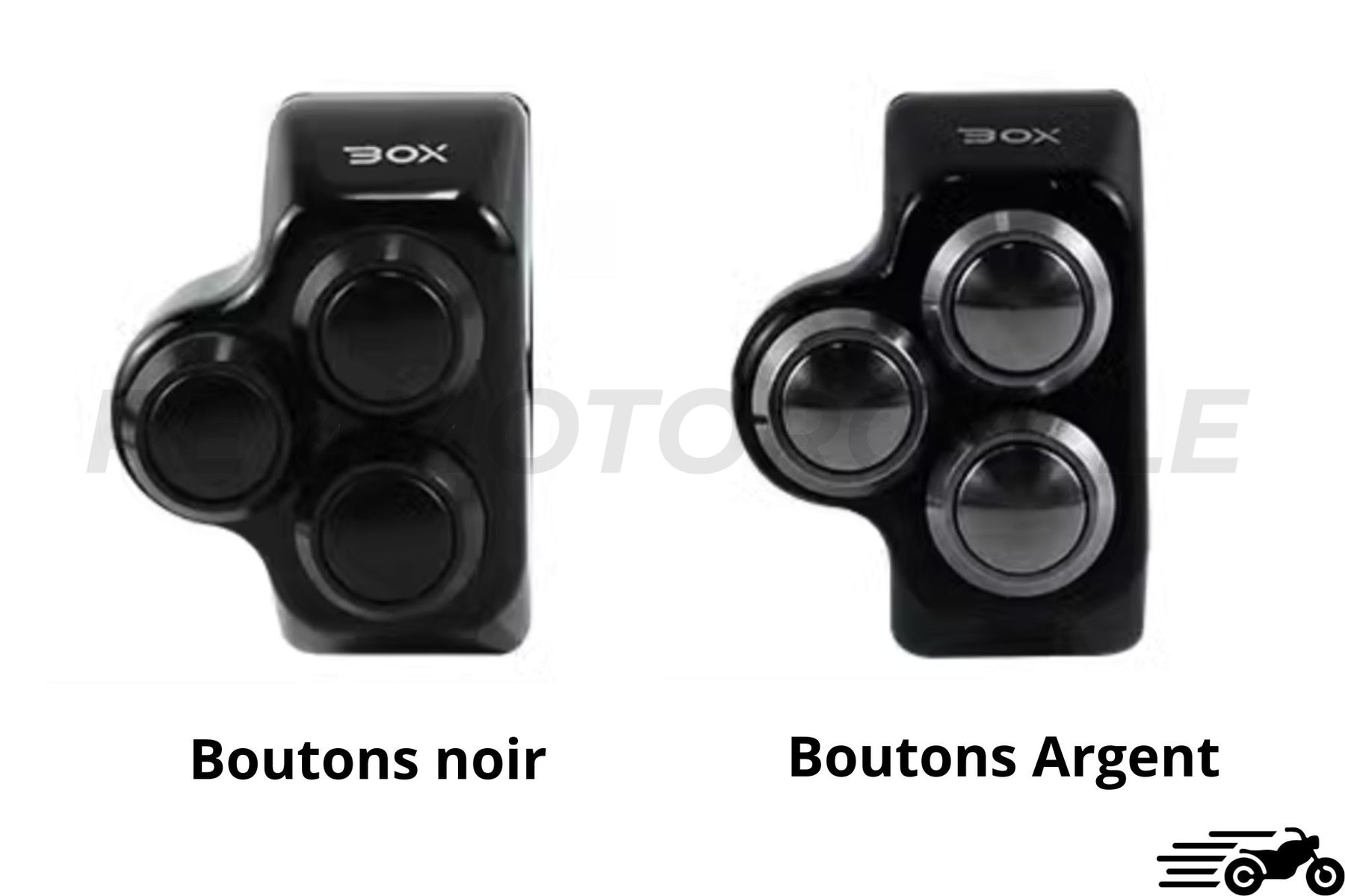 Commutateur (commodo) Noir Alu Pour Clignotants Moto - Compatible Honda, Yamaha, Suzuki, Etc.
