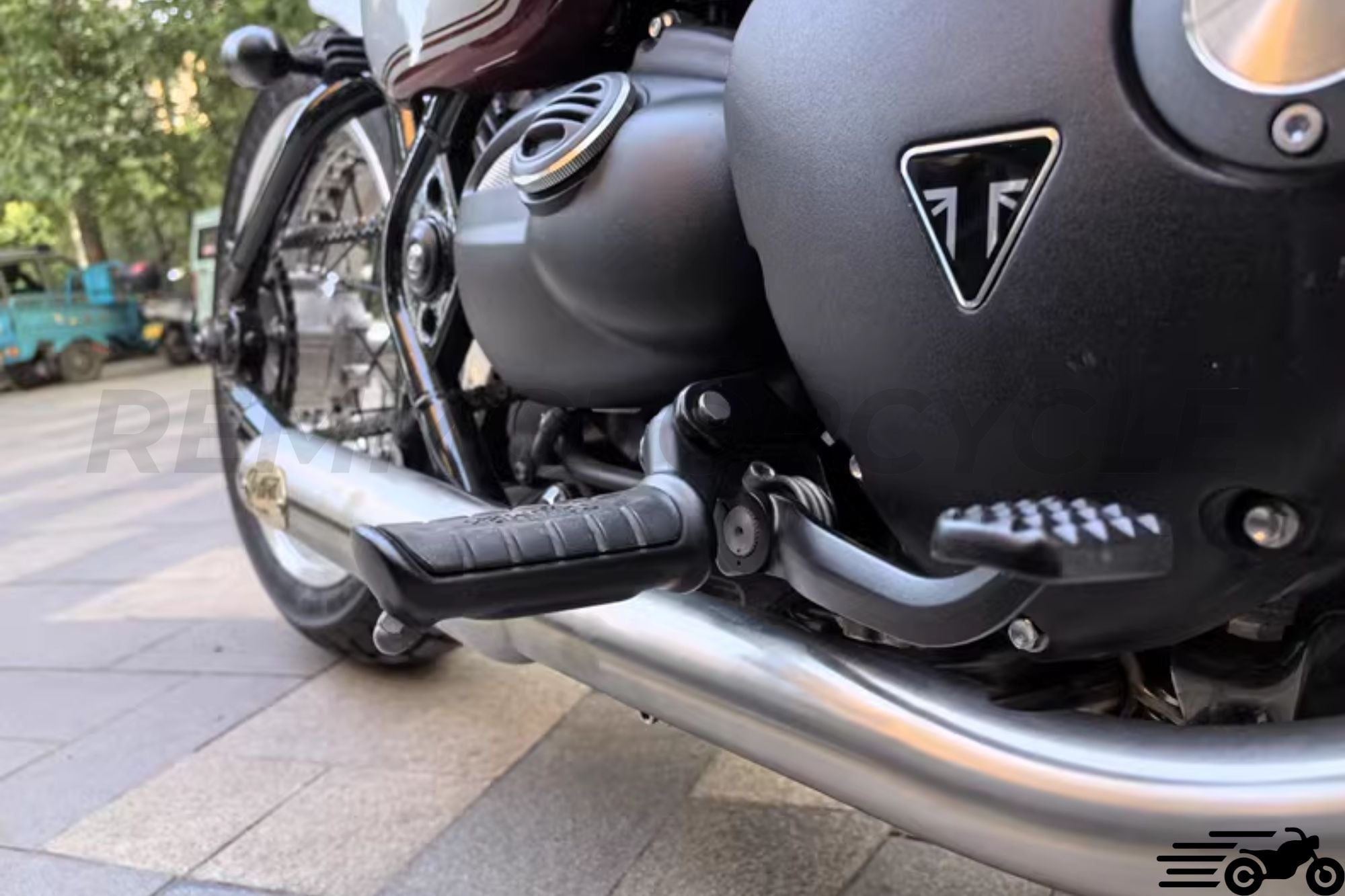 Kort triumf Bobber 1200 udstødning