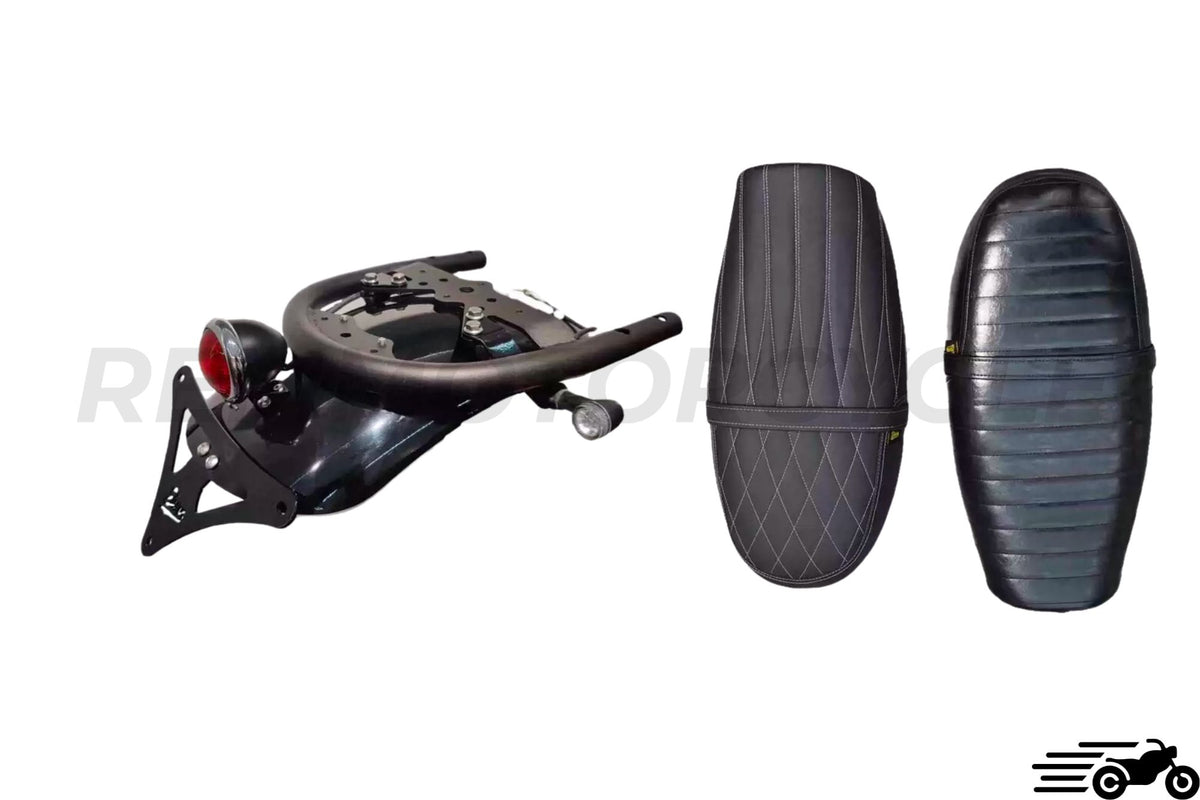 Saddle Kit + Loop + Lampu Belakang + Sokongan Plat Brixton Cromwell 1200