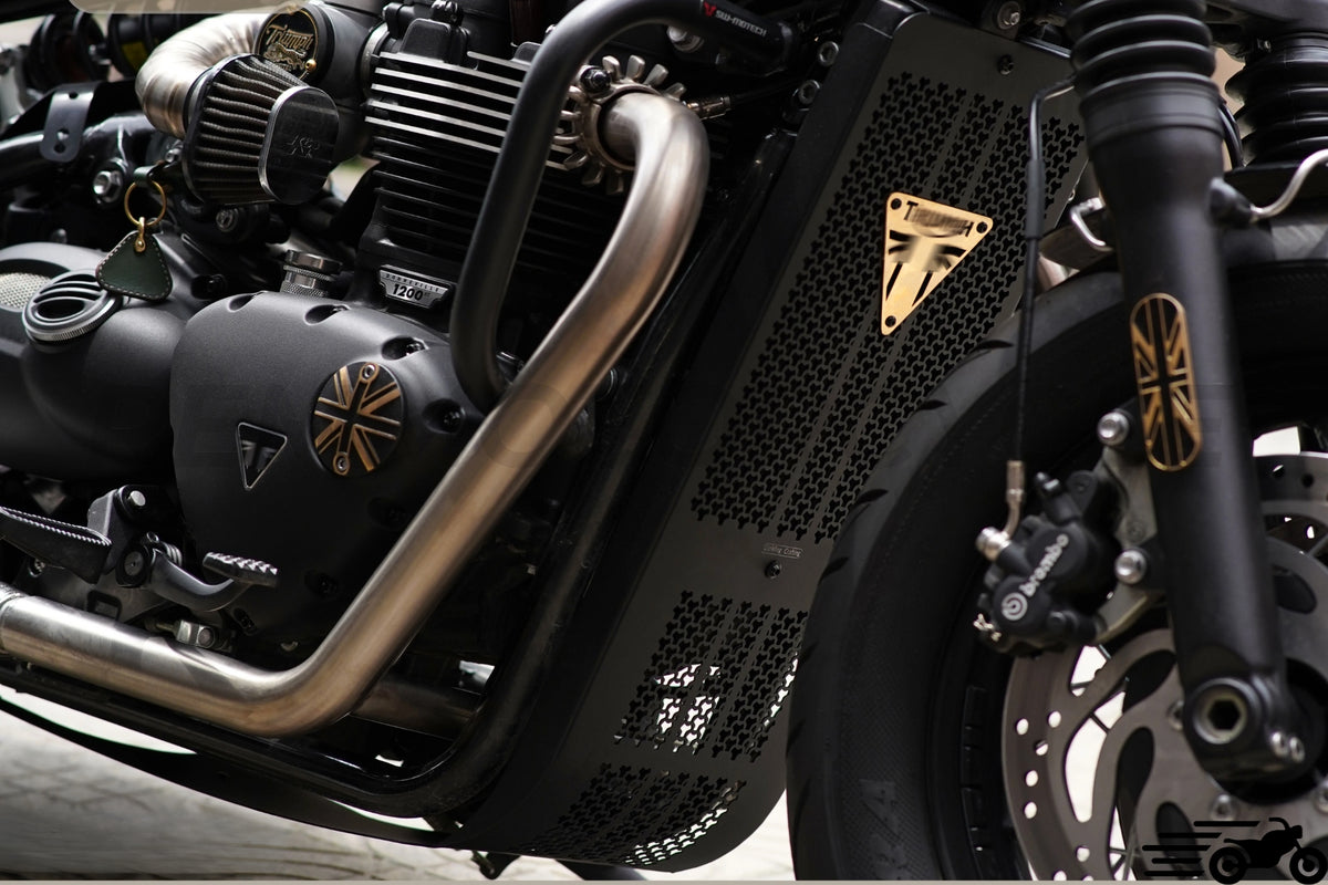 Griglia di protezione radiatore e motore Triumph Bobber 