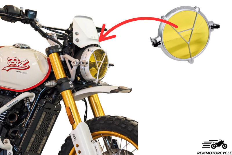 Grille de phare BVL pour Triumph 400X