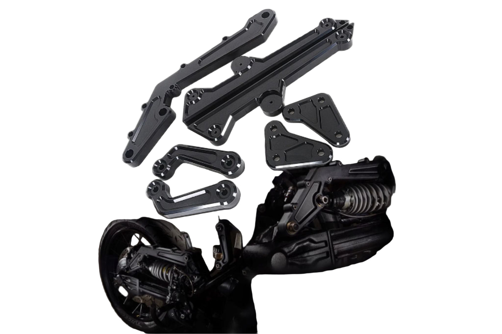 Oscillating arms kit + BMW K100 K75 rear loop