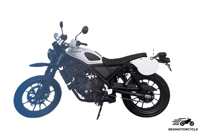 Plaque latérale look scrambler Honda CL 500