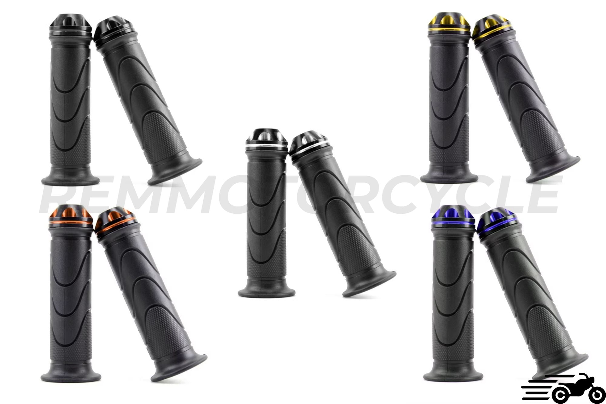 Aluminum end motorcycle grips