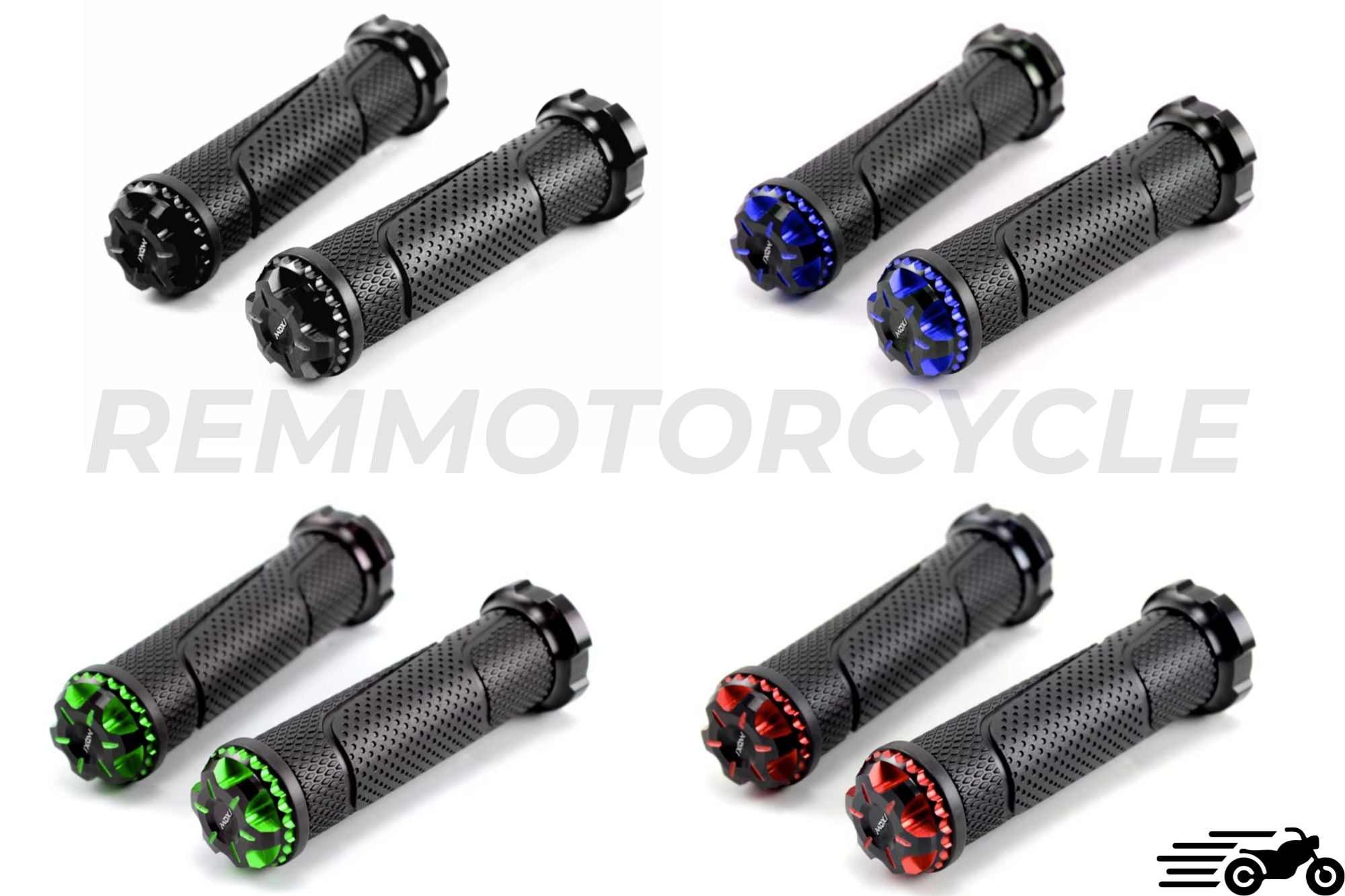 Aluminum end motorcycle grips