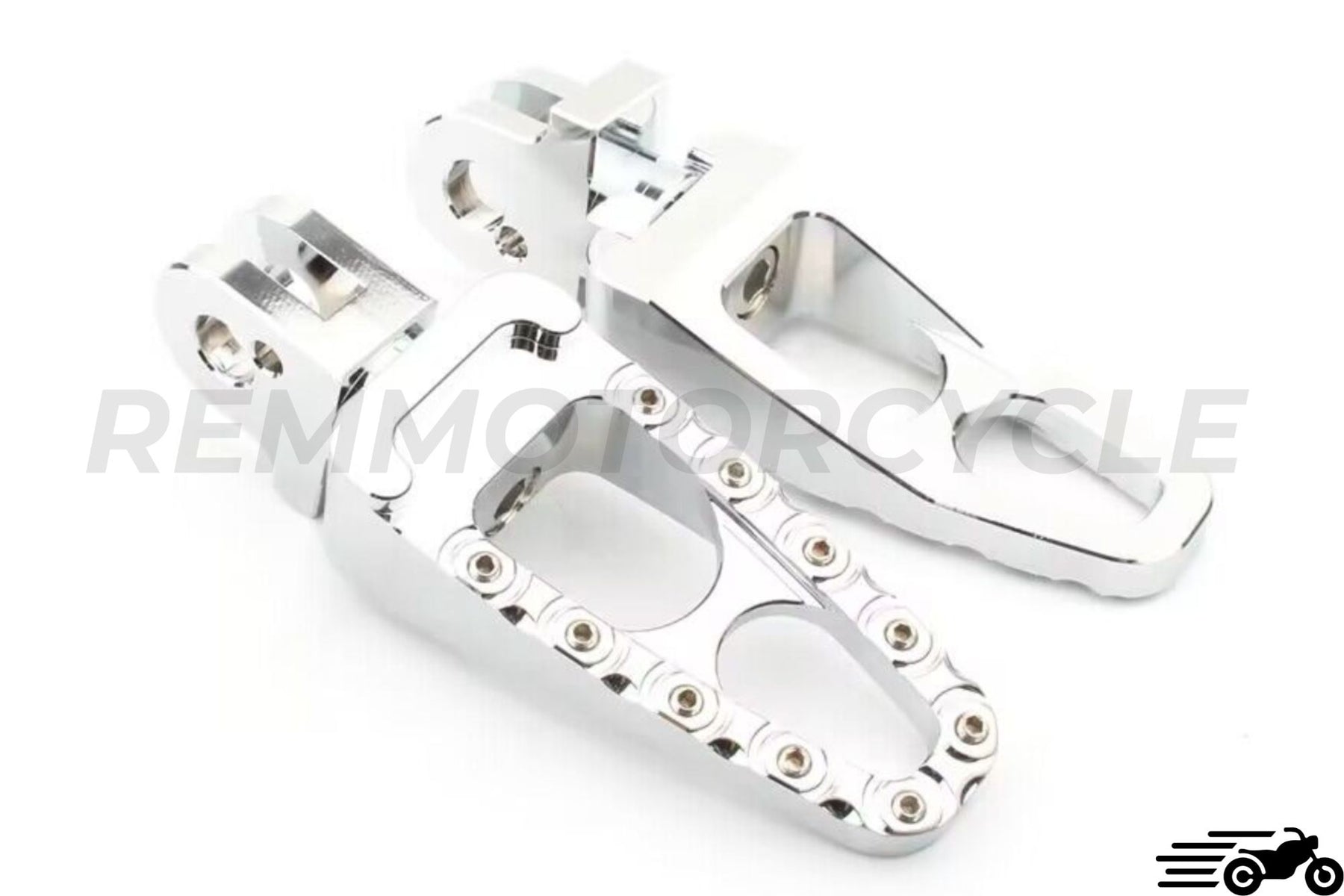 Chrome Motorcycle Foot Pegs Compatible With Triumph Rocket 3 Thunderbird Storm Bonneville Se T100 Legend Front Rear Billet Aluminum