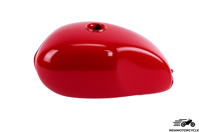 Bright red racer coffee tank