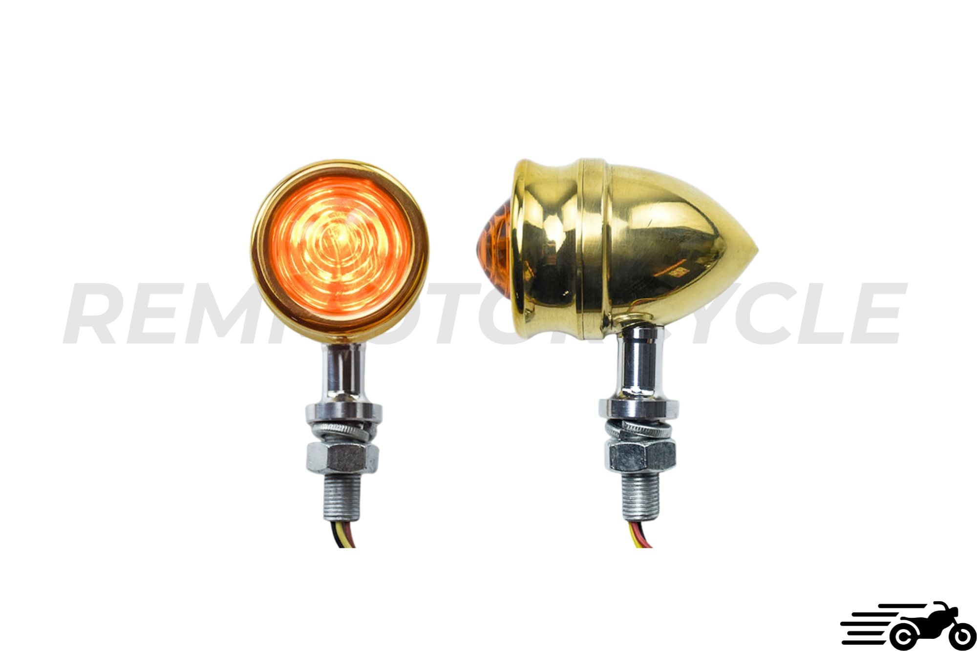 Pair of CNC BRASS Bubble Turn Signals