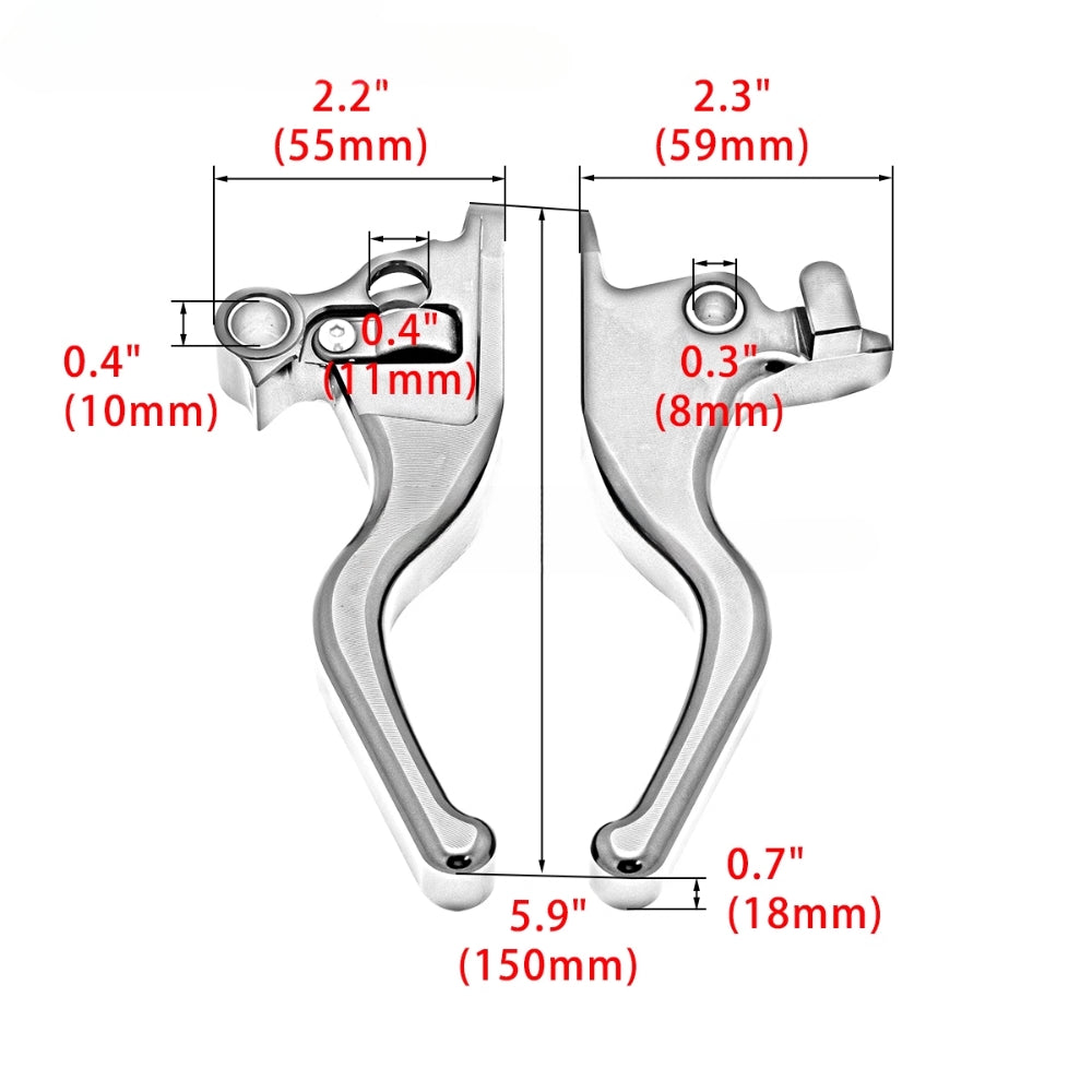 Short brake & clutch levers Harley Softail