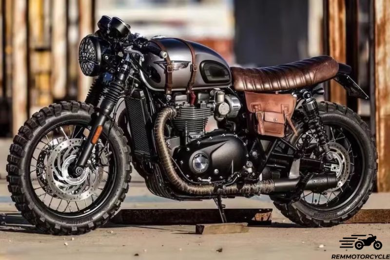Sacoche latérale cuir Triumph Scrambler 1200