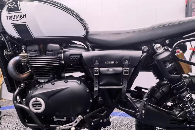 Sacoche latérale cuir Triumph Scrambler 1200