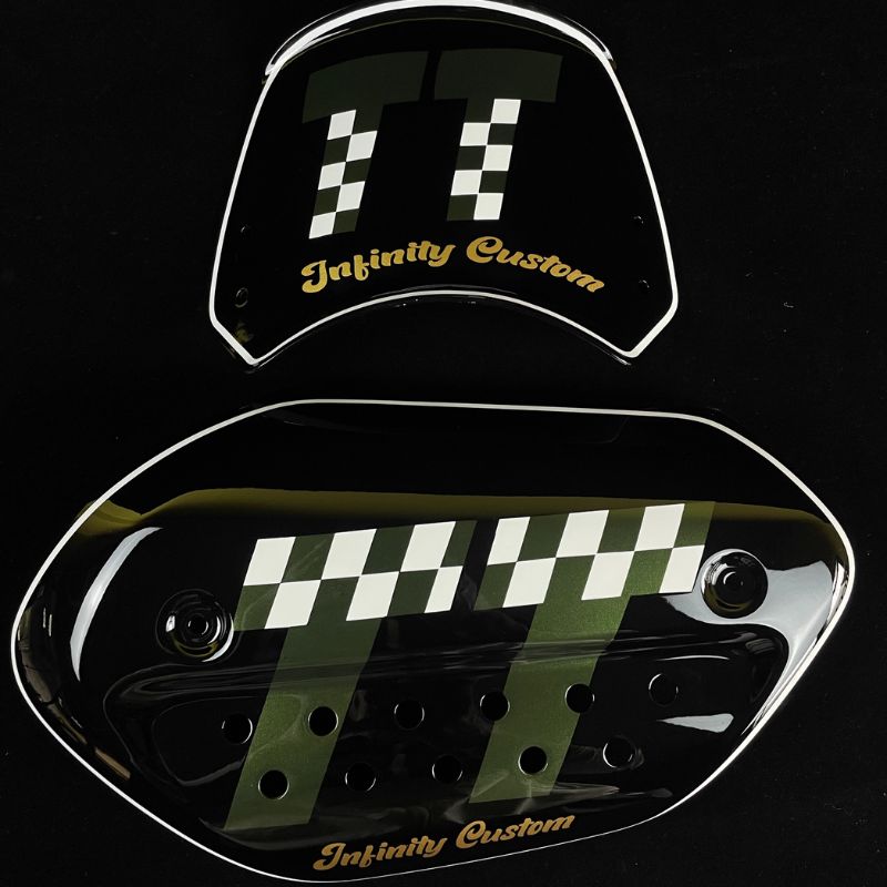 Saut de vent plaque latérale personnalisé Triumph 400 X