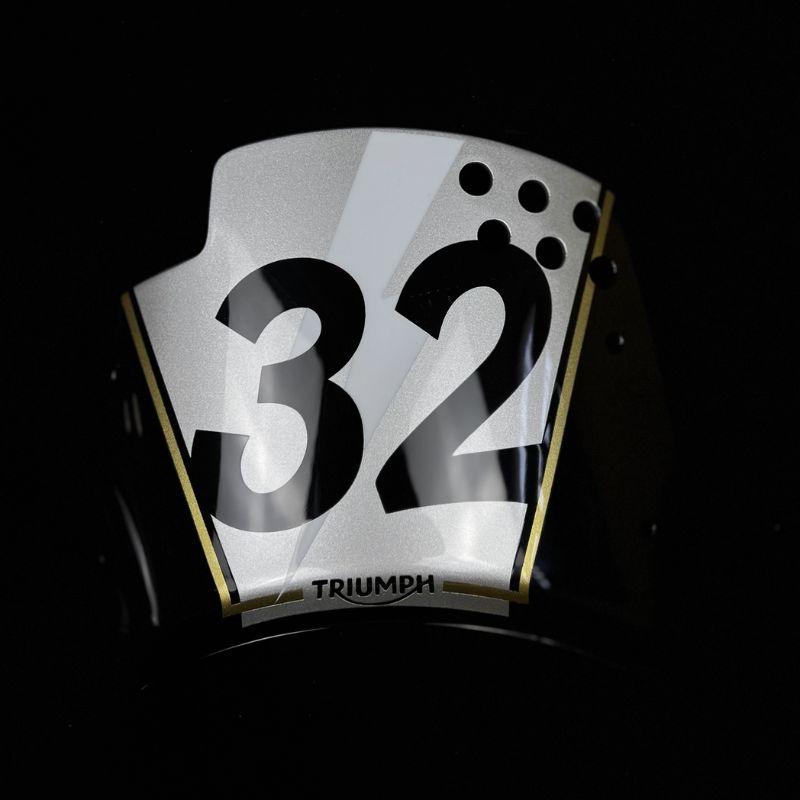 Saut de vent plaque latérale personnalisé Triumph 400 X