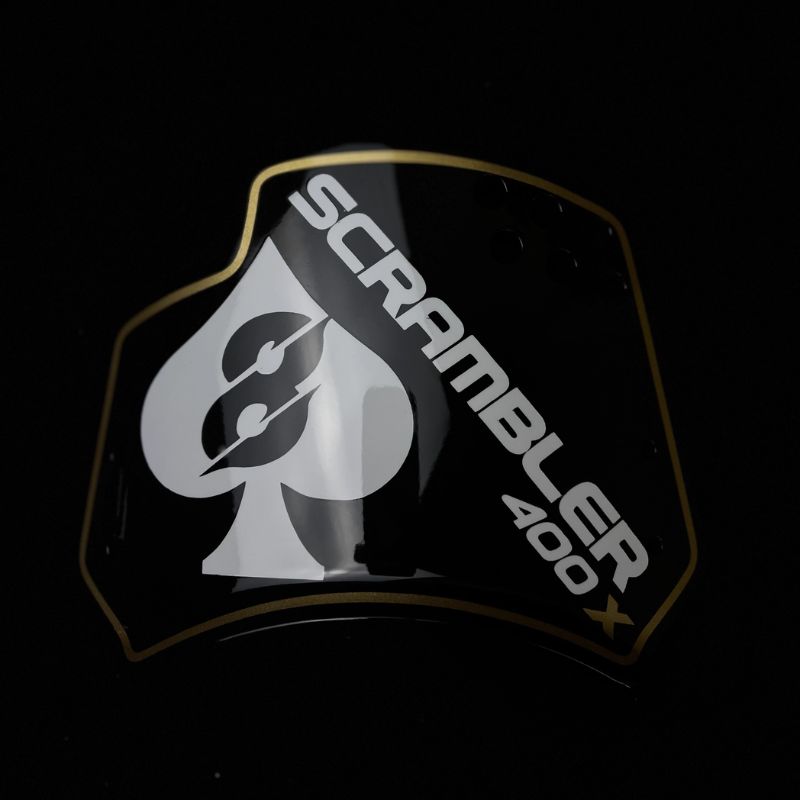 Saut de vent plaque latérale personnalisé Triumph 400 X