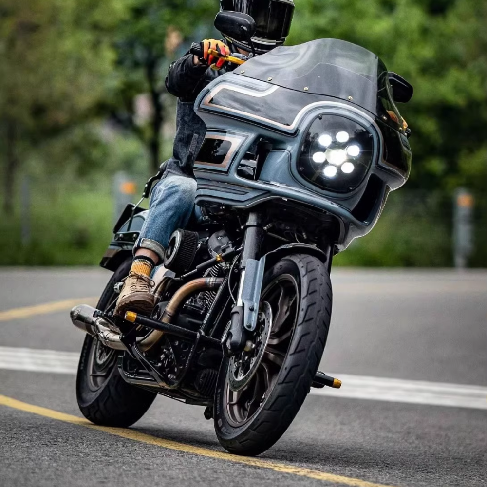 Titanium Steering Damper Kit for Harley Low Rider S ST & Fat Bob