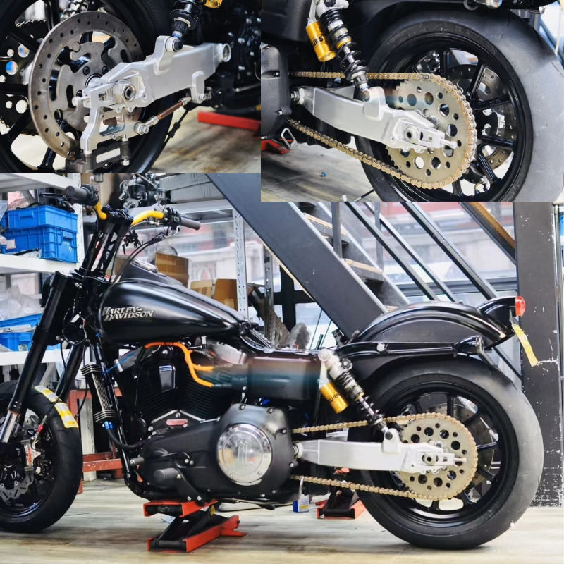 Bras oscillant aluminium Dyna avec support radial 100 mm
