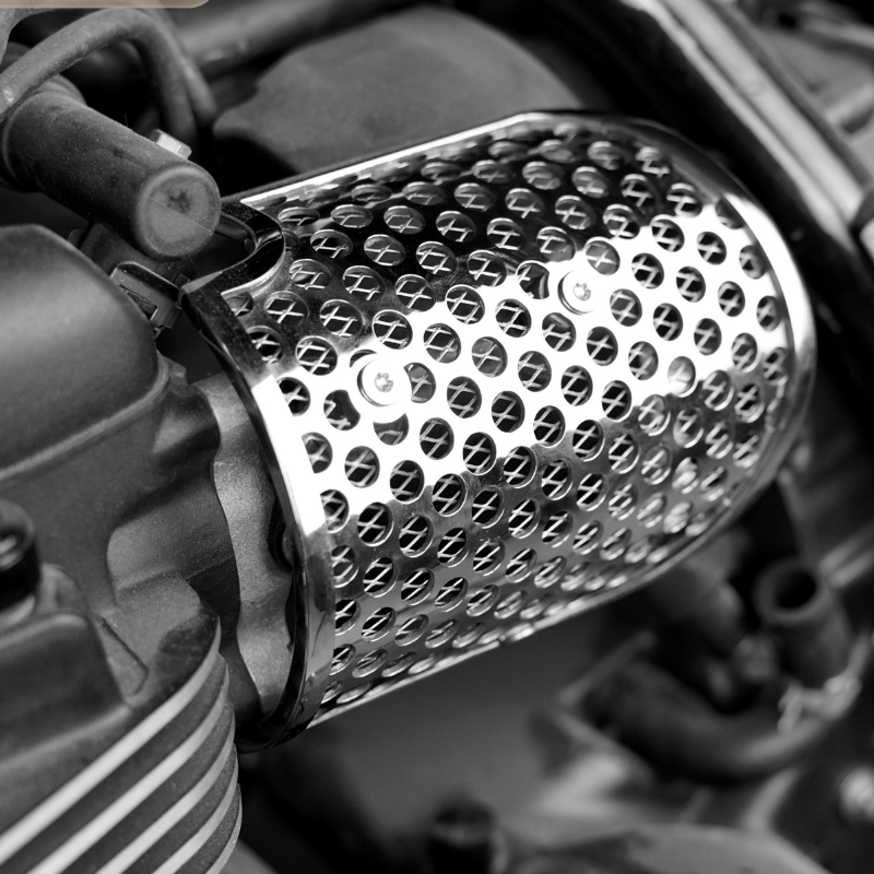 Cache carburateur poli Triumph T100