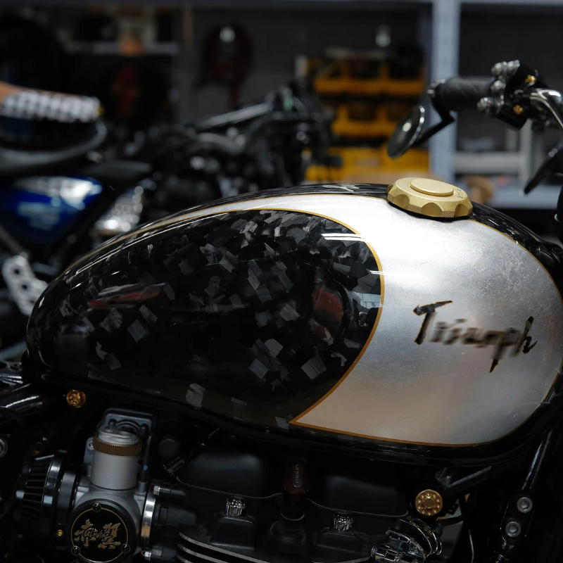 Couvercle bouchon r éservoir CNC  Triumph Bobber/Speed Twin/Street Twin