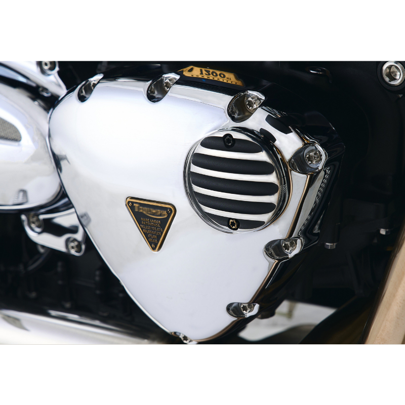 Couvercles de carter chromés pour Triumph Twin