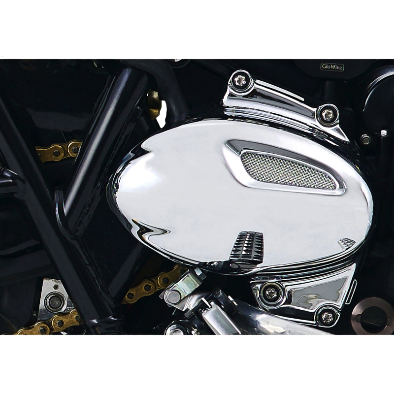 Couvercles de carter chromés pour Triumph Twin