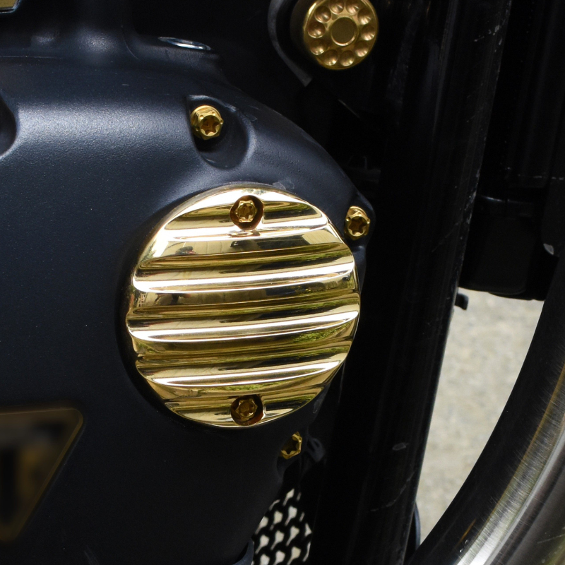 Couvercles de carter laiton/alu - Triumph Bobber & Classic