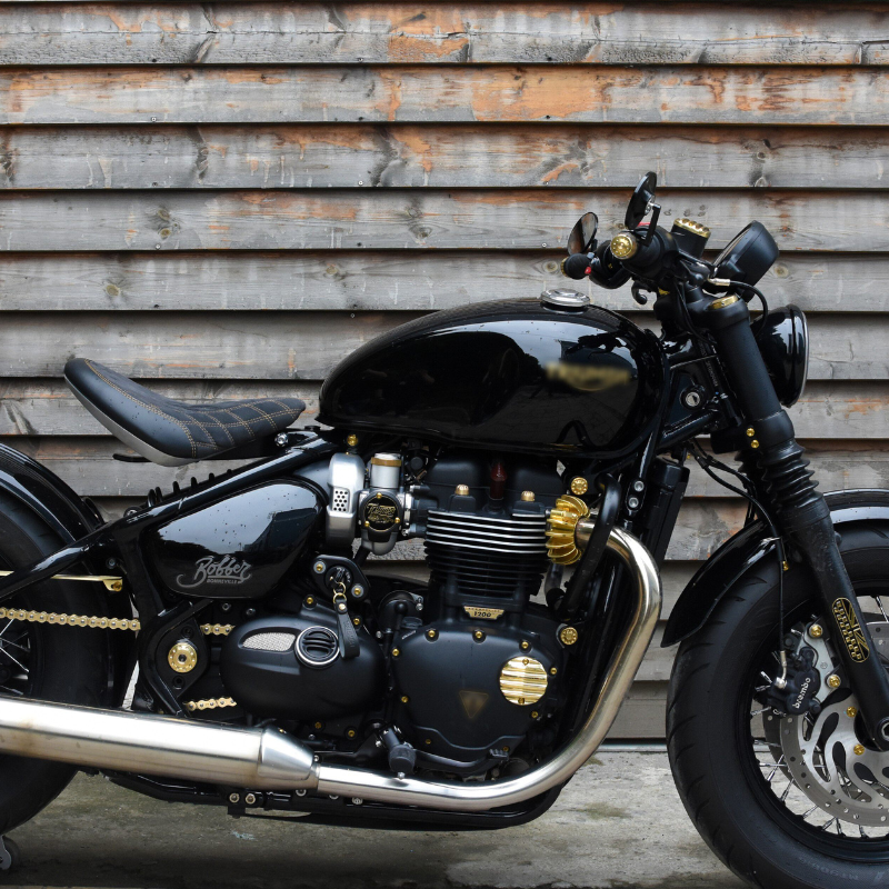 Couvercles de carter laiton/alu - Triumph Bobber & Classic
