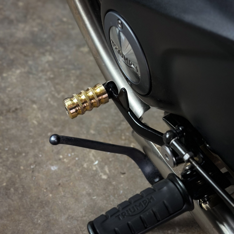 Brass shifter tip for Triumph Classics