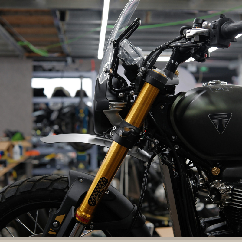 Garde-boue haut + sous-garde Triumph Scrambler 900