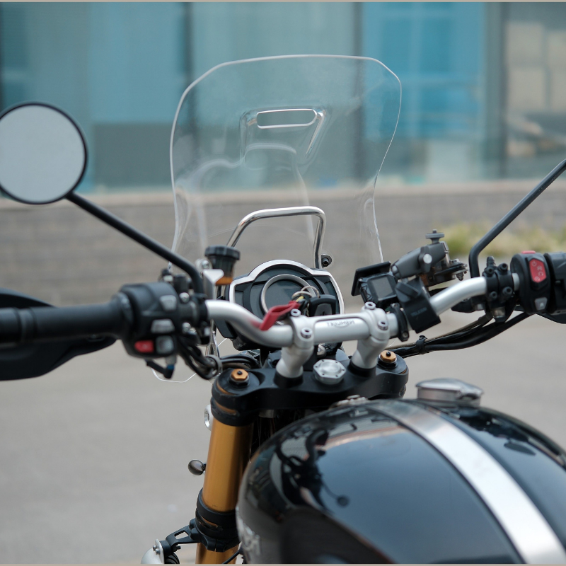 Pare-brise expédition + supports – Triumph Scrambler 1200 X/XC/XE
