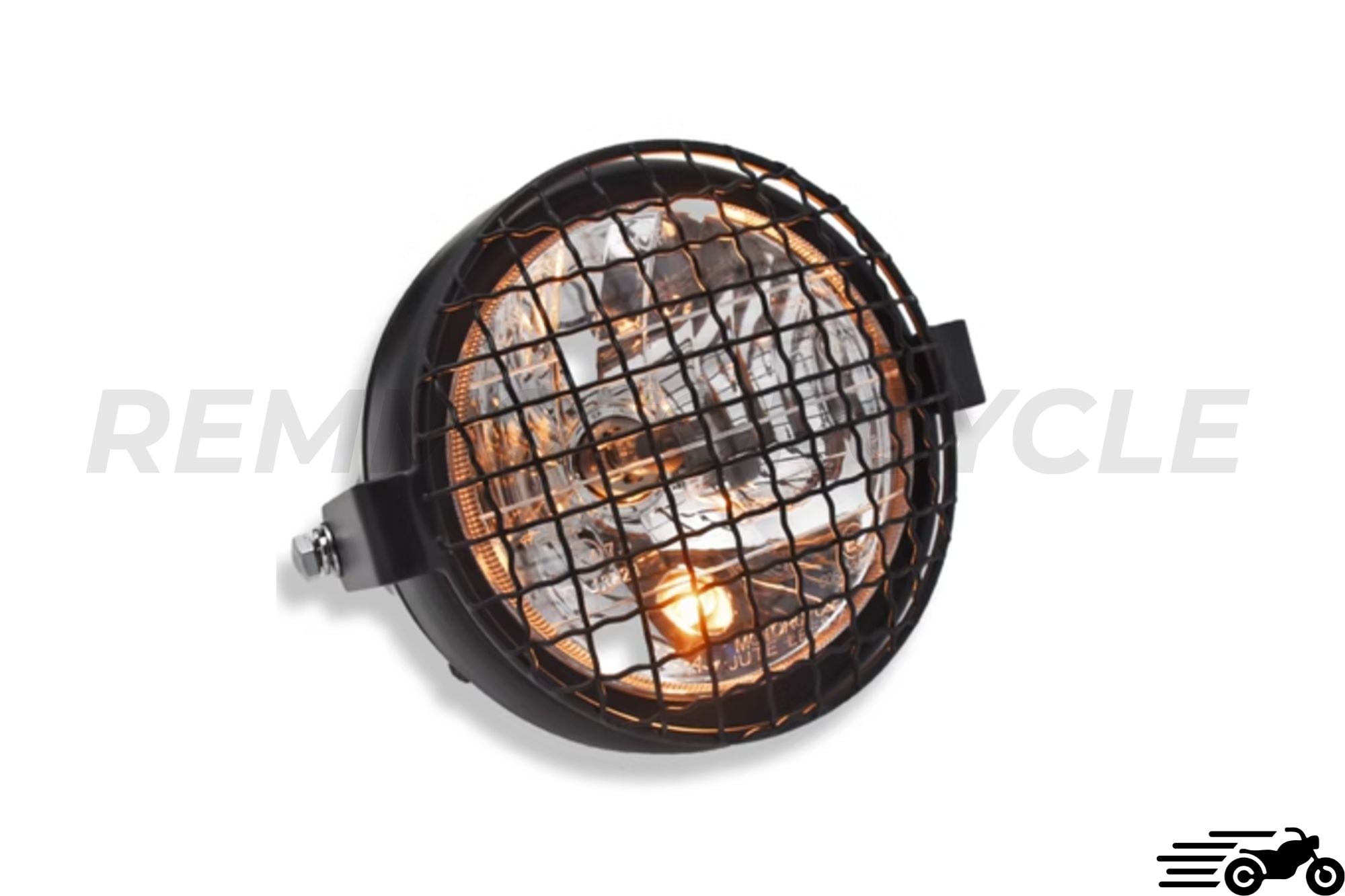 Homologated Scrambler Headlight with Grille