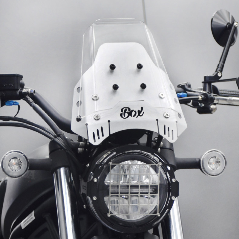Forrude i aluminium + plexiglas forrude - Honda CL500