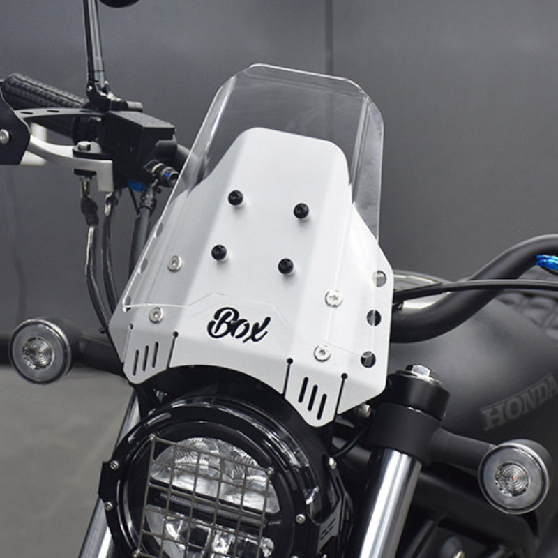 Forrude i aluminium + plexiglas forrude - Honda CL500