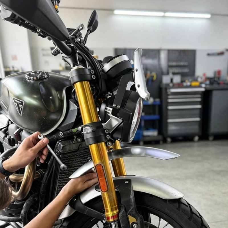 Saute-vent aluminium  - Triumph Scrambler 900 / Speed Twin 900
