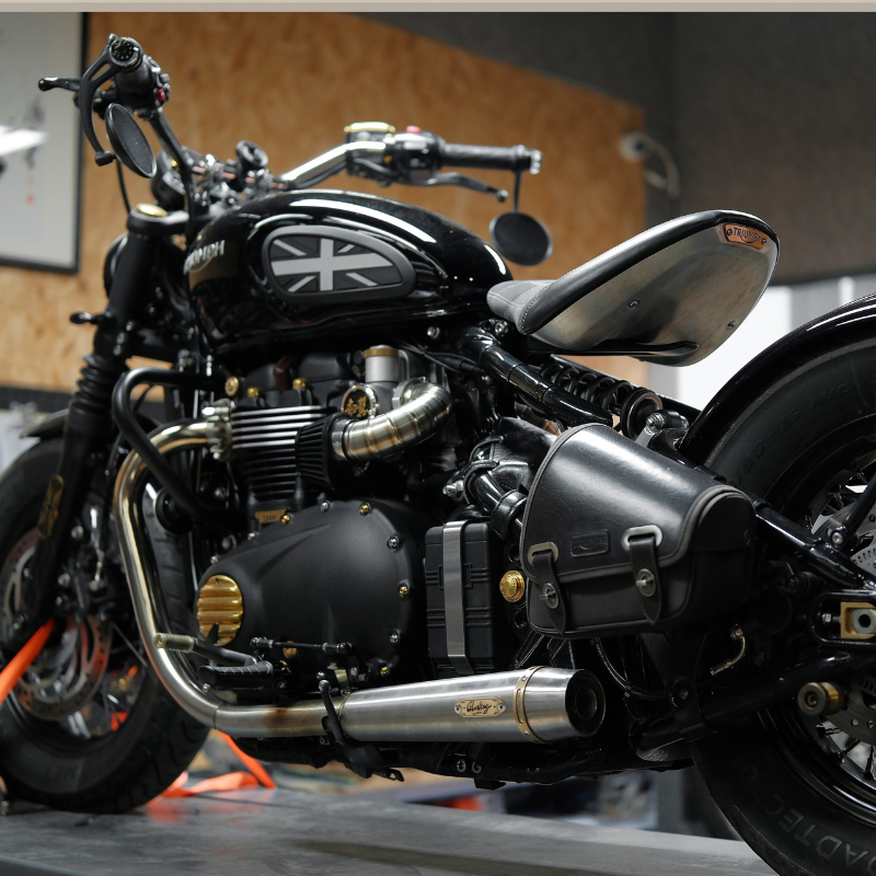Silencieux Startrail inox brossé - Bonneville Bobber