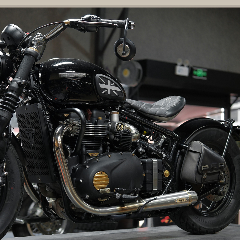Silencieux Startrail inox brossé - Bonneville Bobber