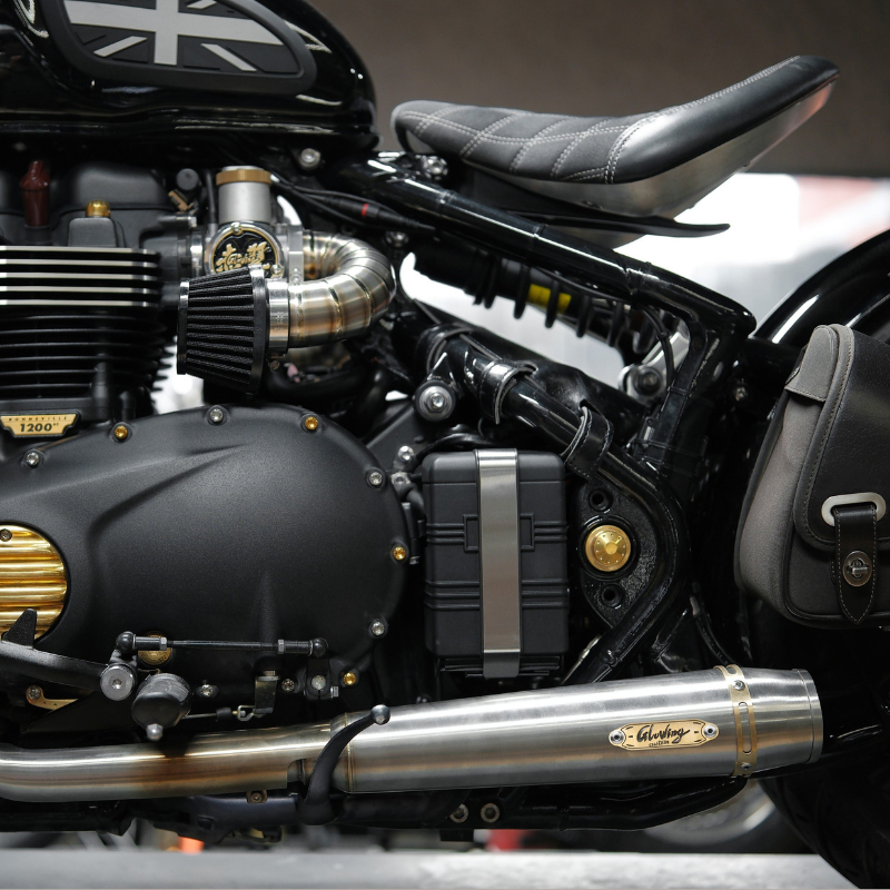 Silencieux Startrail inox brossé - Bonneville Bobber