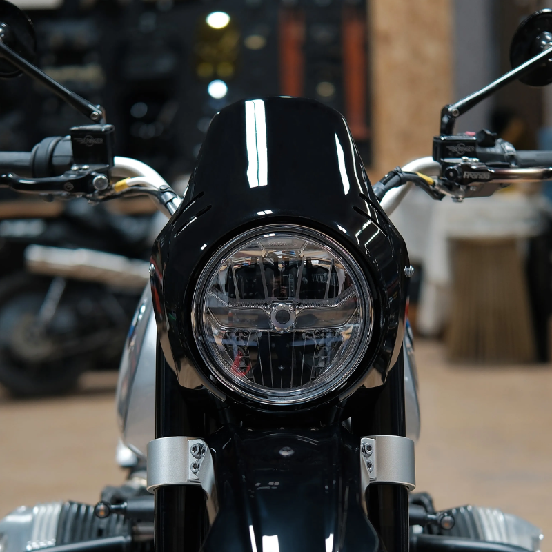 Tête de fourche style GS noire (brut)